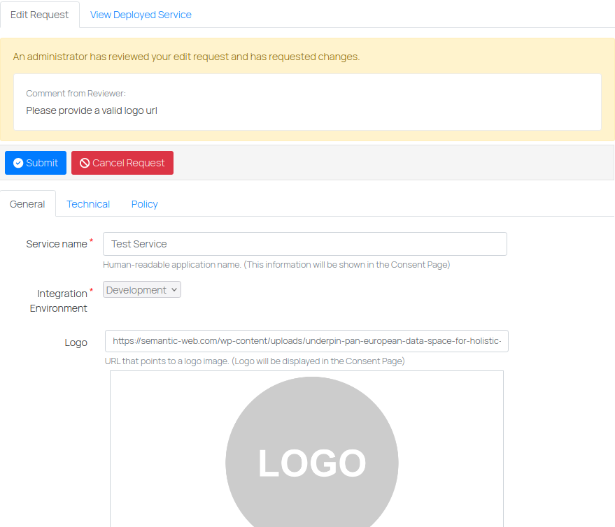 Request with reviewer comments and Changes Requested status