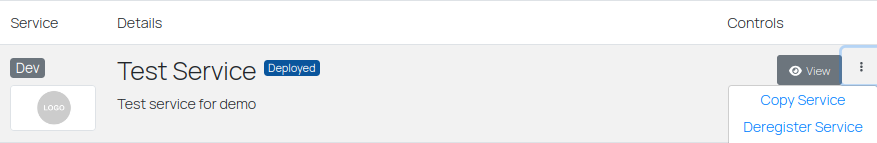 Copy service action
