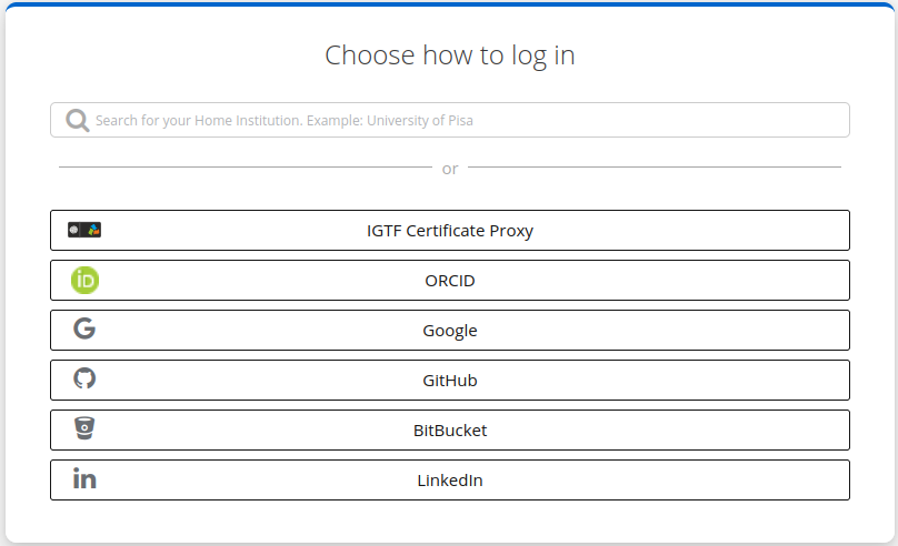 Identity provider selection